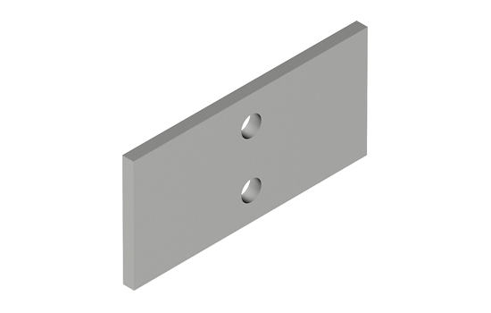Cap Plate C: 210mm x 100mm with 2 Holes
