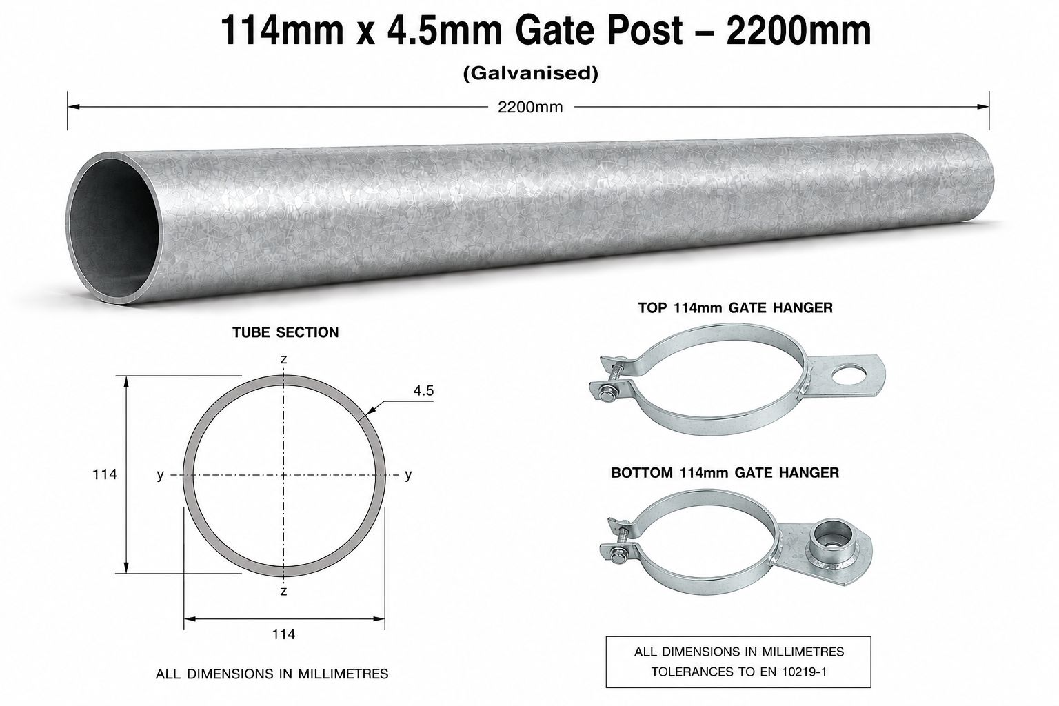 114GalvGalvGatePost