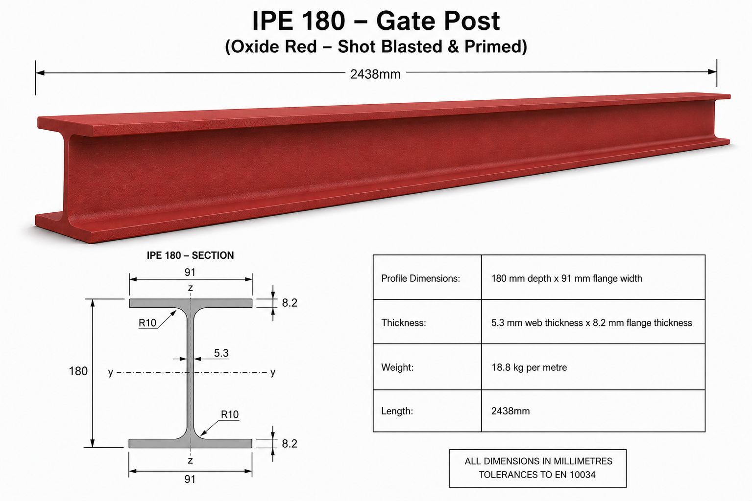 IPE180SBGatePost